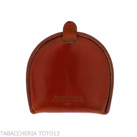 Porte-monnaie en cuir coloré avec lis de Florence - Cadeaux - Cuir florentin
