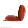 Heel purse in colored leather with Florence lily - Peroni Firenze