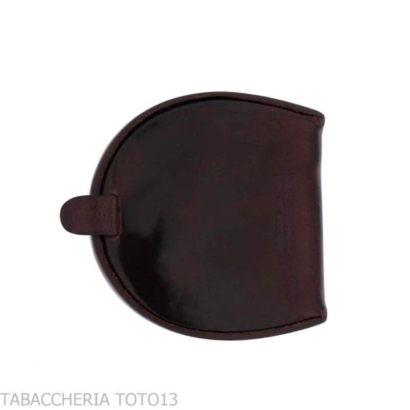 Heel purse in colored leather with Florence lily - Peroni Firenze