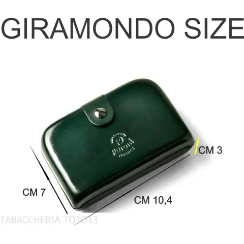 Giramondo portamonete e porta carte di credito in cuoio fiorentino colorato - Articoli regalo