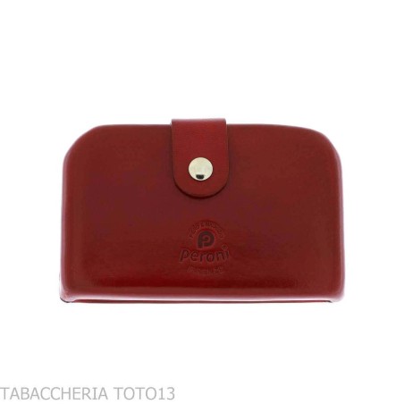 Monedero Globetrotter y tarjetero en piel florentina de color - Regalos