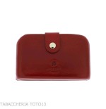 Globetrotter coin purse and credit card holder in colored Florentine leather - Gifts Ideas - Florentine leather