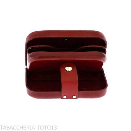 Globetrotter coin purse and credit card holder in colored Florentine leather - Gifts Ideas - Florentine leather
