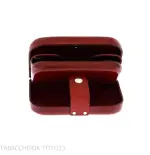 Porte-monnaie et porte-cartes de crédit Globetrotter en cuir florentin coloré - Cadeaux - Cuir florentin