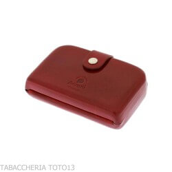 Globetrotter coin purse and credit card holder in colored Florentine leather Peroni Firenze Gifts Ideas