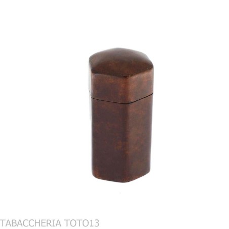 Boîte d'allumettes de table en cuir florentin - Briquets - Cuir florentin
