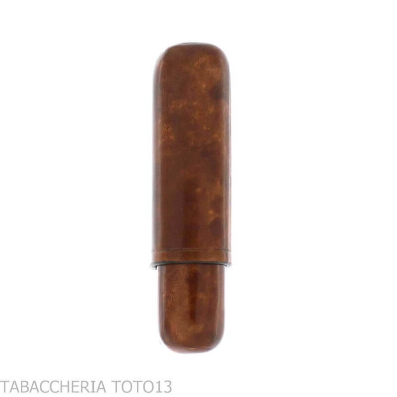 Portasigari da tasca in cuoio fiorentino colorato per 2 mezzi toscani - Peroni Firenze