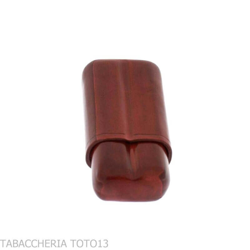 Estuche de puros de bolsillo en cuero florentino de color para 2 cigarros medio toscanos - Peroni Firenze