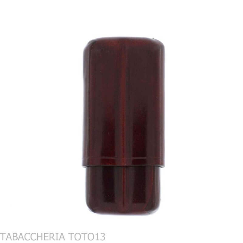 Portasigari da tasca in cuoio fiorentino colorato per 2 mezzi toscani - Peroni Firenze
