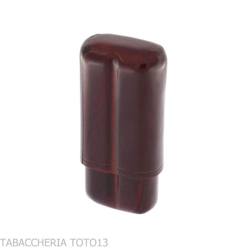 Taschen-Zigarrenetui aus farbigem Florentiner Leder für 2 halbe toskanische Zigarren - Peroni Firenze