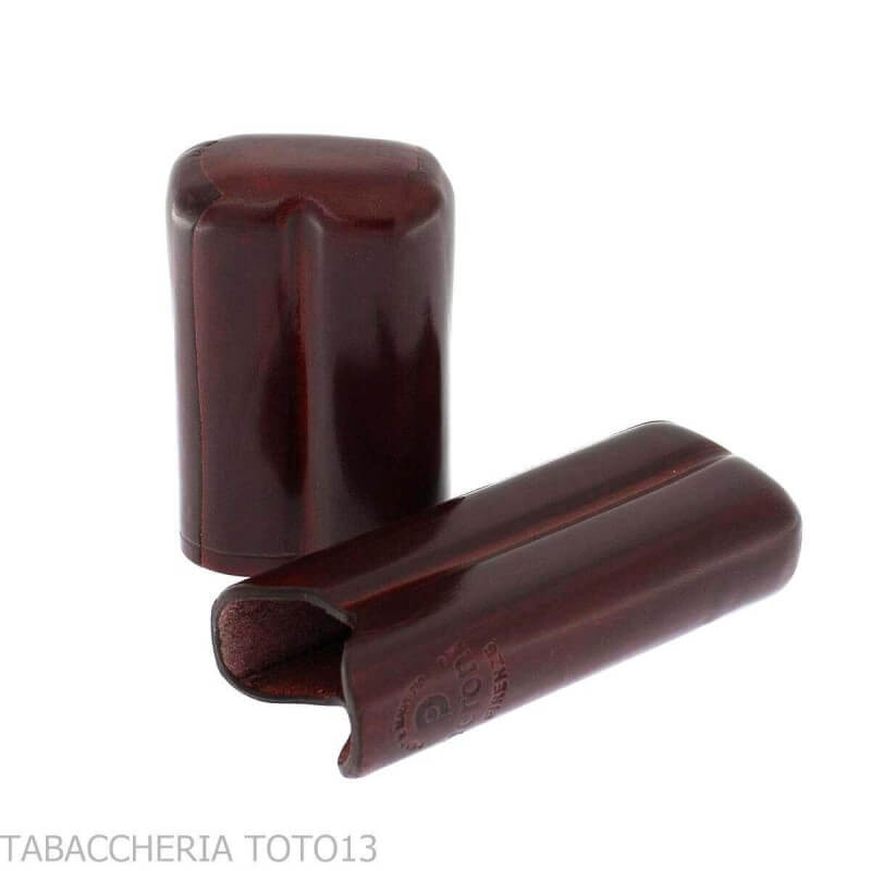 Taschen-Zigarrenetui aus farbigem Florentiner Leder für 2 halbe toskanische Zigarren - Peroni Firenze