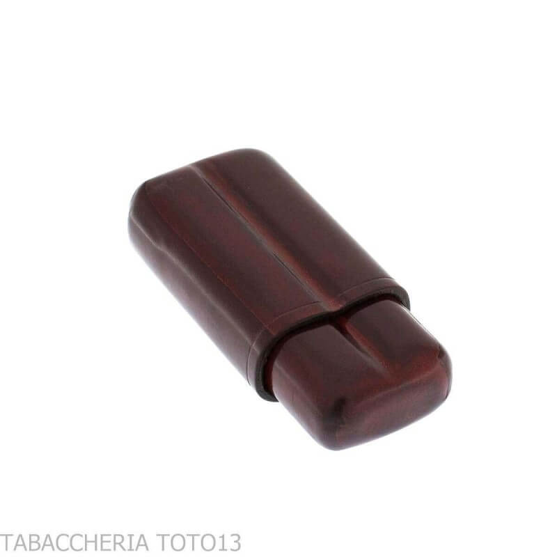 Portasigari da tasca in cuoio fiorentino colorato per 2 mezzi toscani - Peroni Firenze