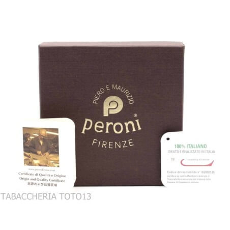 Porta pacchetto di sigarette in cuoio fiorentino colorato Peroni Firenze Portasigarette Portasigarette