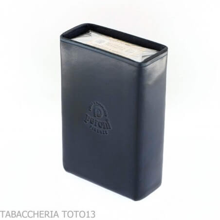 Cigarette pack holder in colored Florentine leather Peroni Firenze Cigarette case