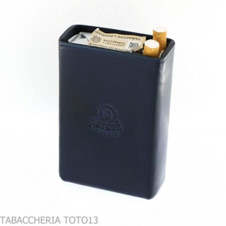 Pitillera en piel florentina de colores Peroni Firenze Caja de cigarrillos