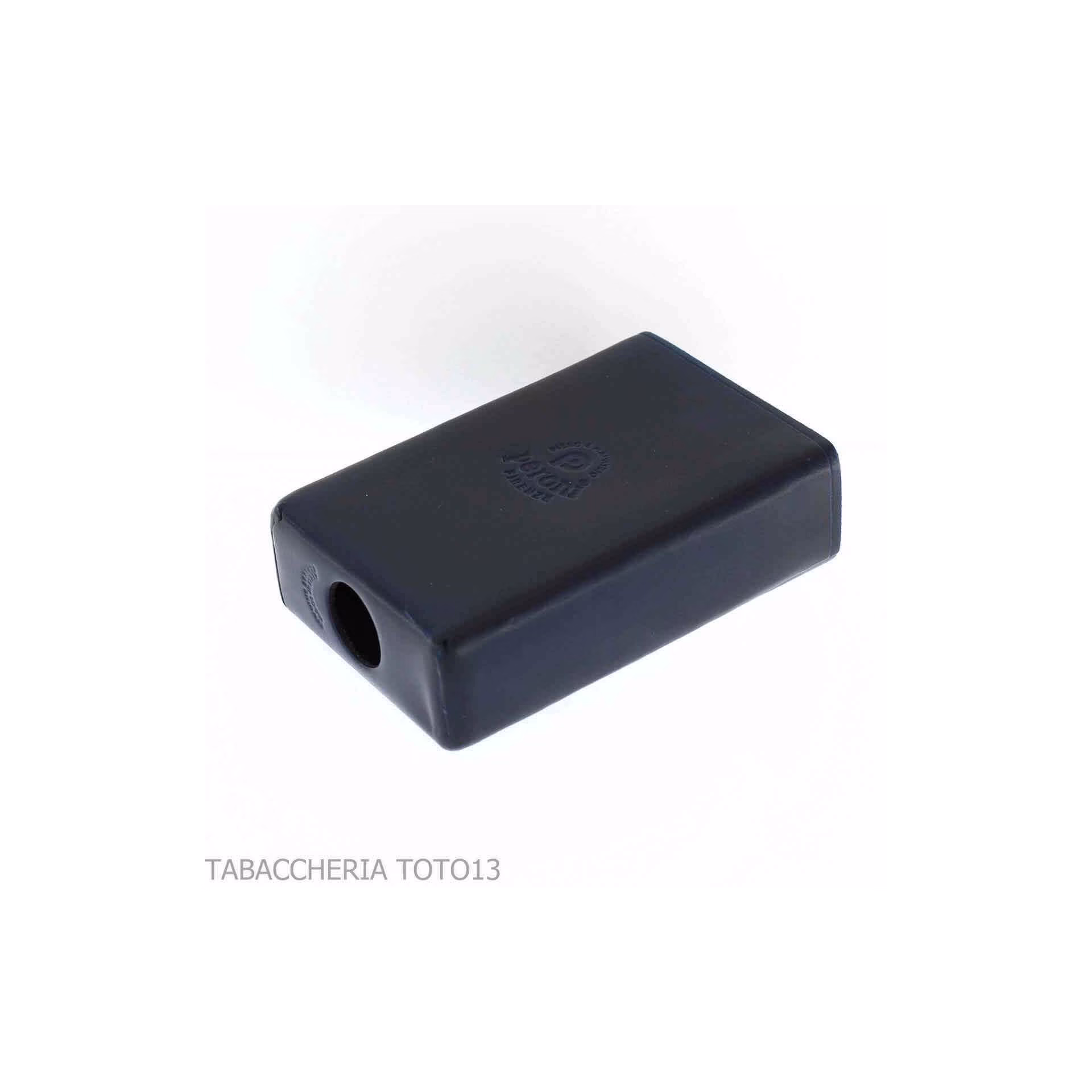 Cigarette pack holder in colored Florentine leather