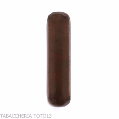 Portasigari da tasca in cuoio fiorentino liscio color marrone - Accessori Per Sigari Toscano