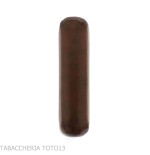 Portasigari da tasca in cuoio fiorentino liscio color marrone - Accessori Per Sigari Toscano