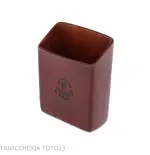 Etui für Zigarettenschachtel mit schrägem Schnitt aus farbigem Florentiner Leder - Zubehör Für Zigaretten Und Rolling