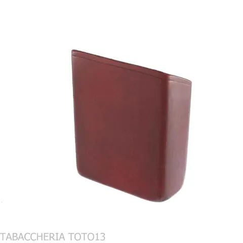 Etui für Zigarettenschachtel mit schrägem Schnitt aus farbigem Florentiner Leder - Zubehör Für Zigaretten Und Rolling