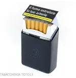 Estuche para cajetilla de cigarrillos con corte oblicuo en piel florentina de color - Accesorios Para Cigarrillos y Laminado