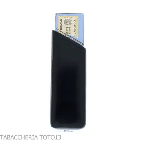 Estuche para cajetilla de cigarrillos con corte oblicuo en piel florentina de color - Accesorios Para Cigarrillos y Laminado