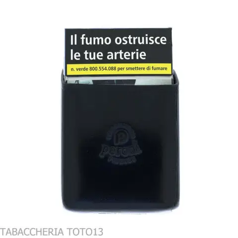 Estuche para cajetilla de cigarrillos con corte oblicuo en piel florentina de color - Accesorios Para Cigarrillos y Laminado