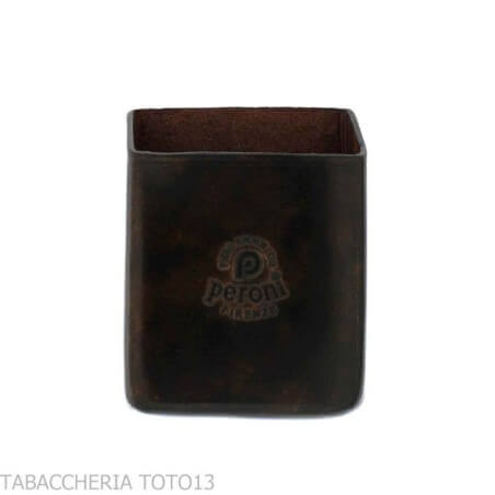 Étui pour paquet de cigarettes à coupe oblique en cuir florentin coloré Peroni Firenze Étui à cigarettes