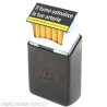 Porta pacchetto di sigarette a taglio obliquo in cuoio fiorentino colorato Peroni Firenze Portasigarette Portasigarette