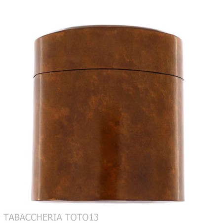 Tabaquera vertical pequeña mesa en cuero florentino - Accesorios Del Cigarro
