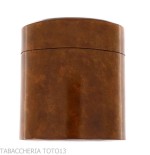 Tabaquera vertical pequeña mesa en cuero florentino - Accesorios Del Cigarro