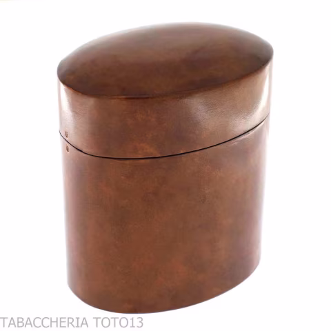 Small vertical table holder in Florentine leather - Accessories Cigar - Florentine leather