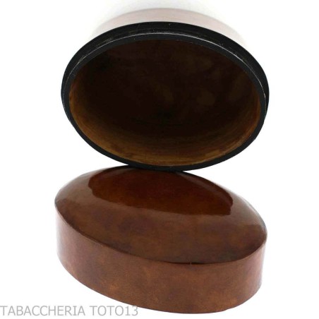 Tabaquera vertical pequeña mesa en cuero florentino - Accesorios Del Cigarro