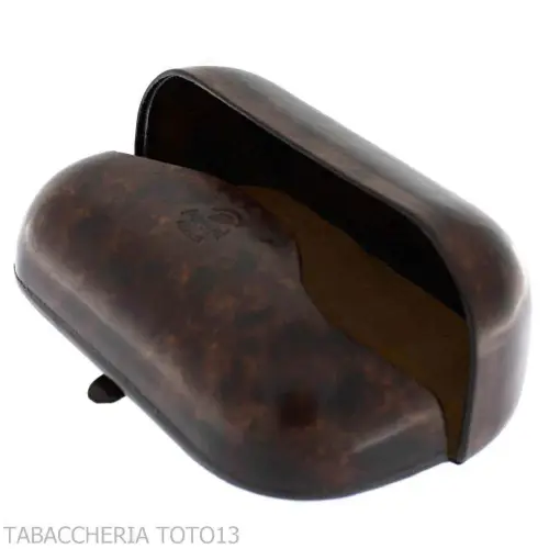 Custodia per occhiali, rigida in cuoio fiorentino - Articoli regalo