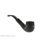 Pipa Billiard curva in radica scura fiammeggiata - Pipe