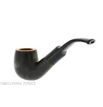 Pipa Billiard curva in radica scura fiammeggiata - Pipe