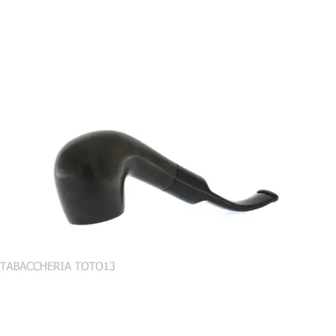 Pipa Billiard curva in radica scura fiammeggiata - Pipe