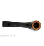 Pipa Billiard curva in radica scura fiammeggiata - Pipe