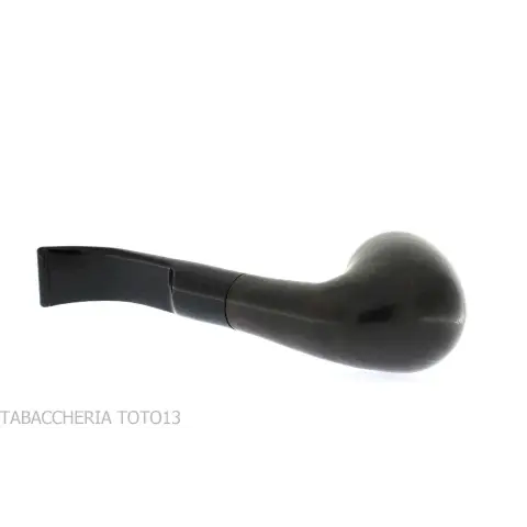 Pipa Billiard curva in radica scura fiammeggiata - Pipe