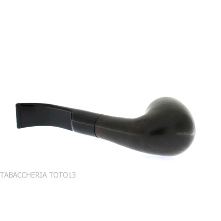 Pipa de tabaco de billar curvada en brezo oscuro flameado - Pipas de Tabaco