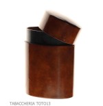 Large table vertical cigar holder in Florentine leather - Accessories Cigar - Florentine leather