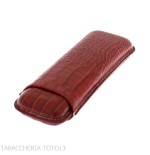 Romeo y Julieta pocket cigar case in crocodile bordeaux leather - Accessories Cigar