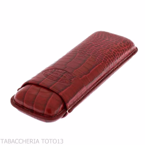 Romeo y Julieta pocket cigar case in crocodile bordeaux leather - Accessories Cigar