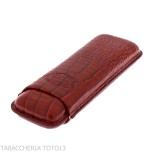Romeo y Julieta pocket cigar case in crocodile bordeaux leather - Accessories Cigar