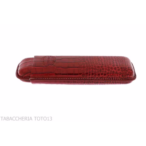 Romeo y Julieta pocket cigar case in crocodile bordeaux leather - Accessories Cigar