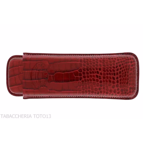 Romeo y Julieta pocket cigar case in crocodile bordeaux leather - Accessories Cigar