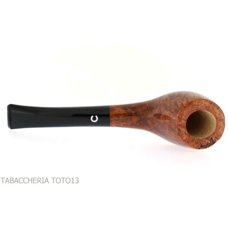 Il Ceppo woodstock tobacco shape arcuate root flamed shiny grade 4 - Tobacco Pipes - Natural root