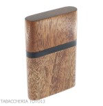 Mahogany pocket case for small cigars or cigarettes - Accessories Cigar