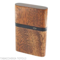 Brebbia Pipe - Portasigaretti supersottile in legno di mogano