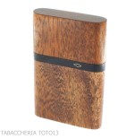 Mahogany pocket case for small cigars or cigarettes - Accessories Cigar